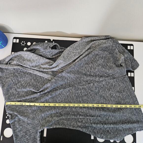 Caslon Open Front Space Dyed Gray Knit Sweater Cardigan | Women's Small - Picture 9 of 12